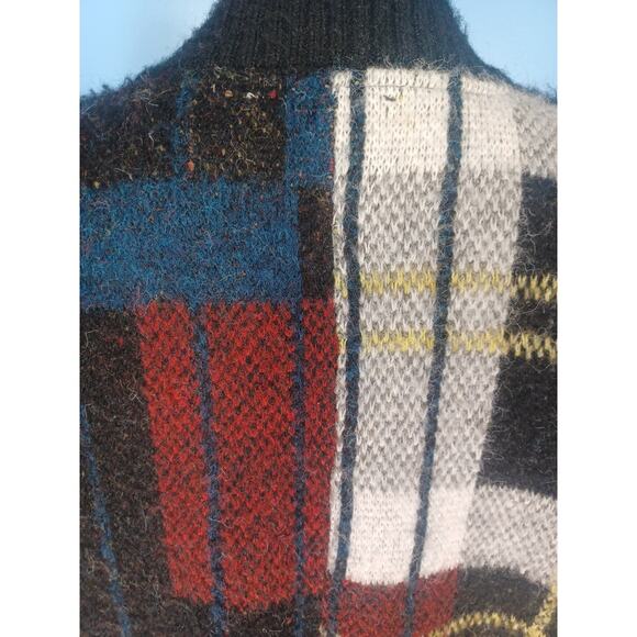 Anthropologie RD Style Conscious Multicolor Plaid Cardigan Sweater Size Large - Picture 8 of 8